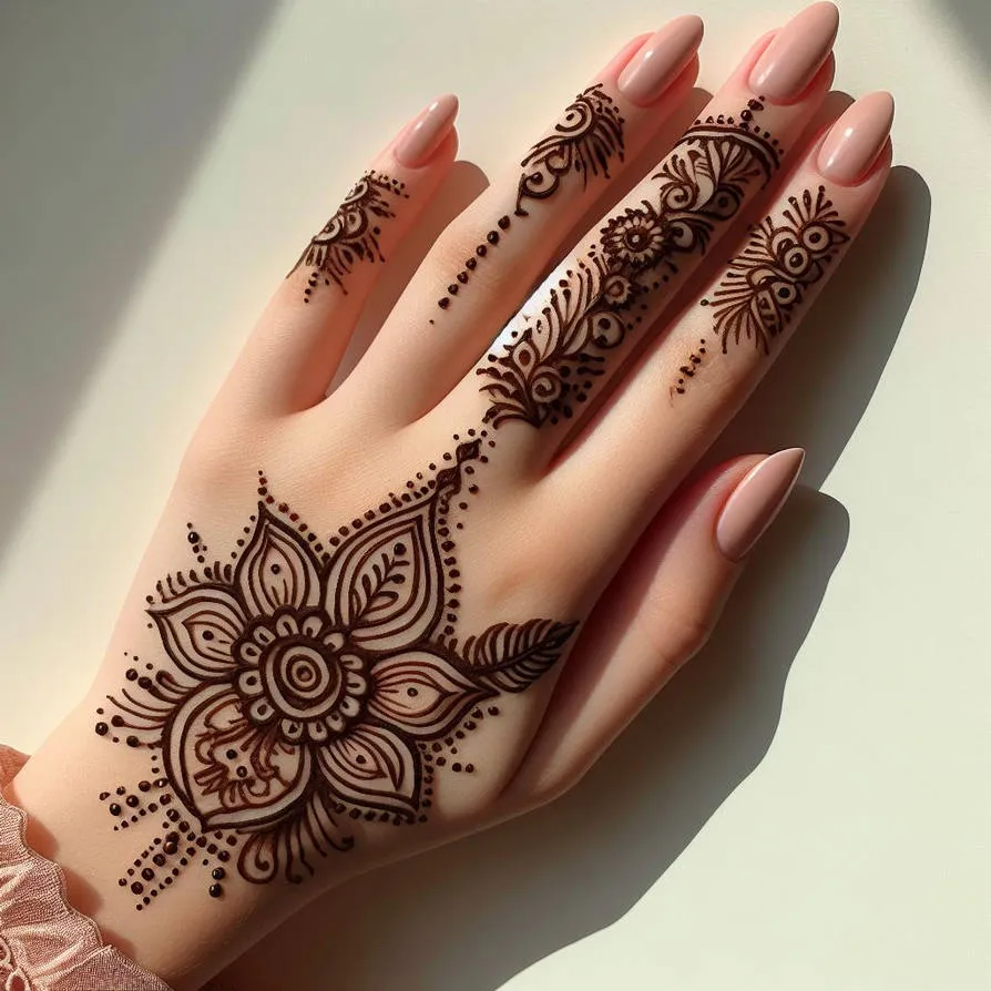 150+ Latest Simple mehndi design for girls