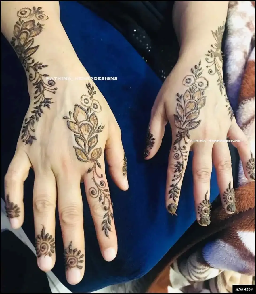 150+ Latest Simple mehndi design for girls