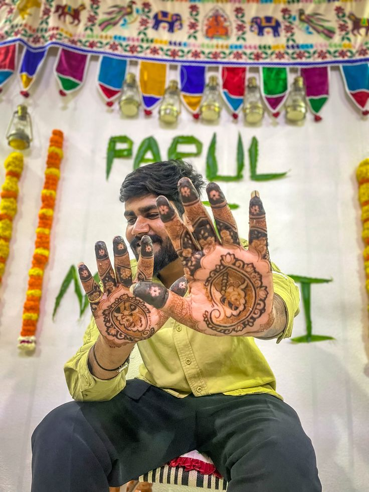 Boys Mehndi Design Photos