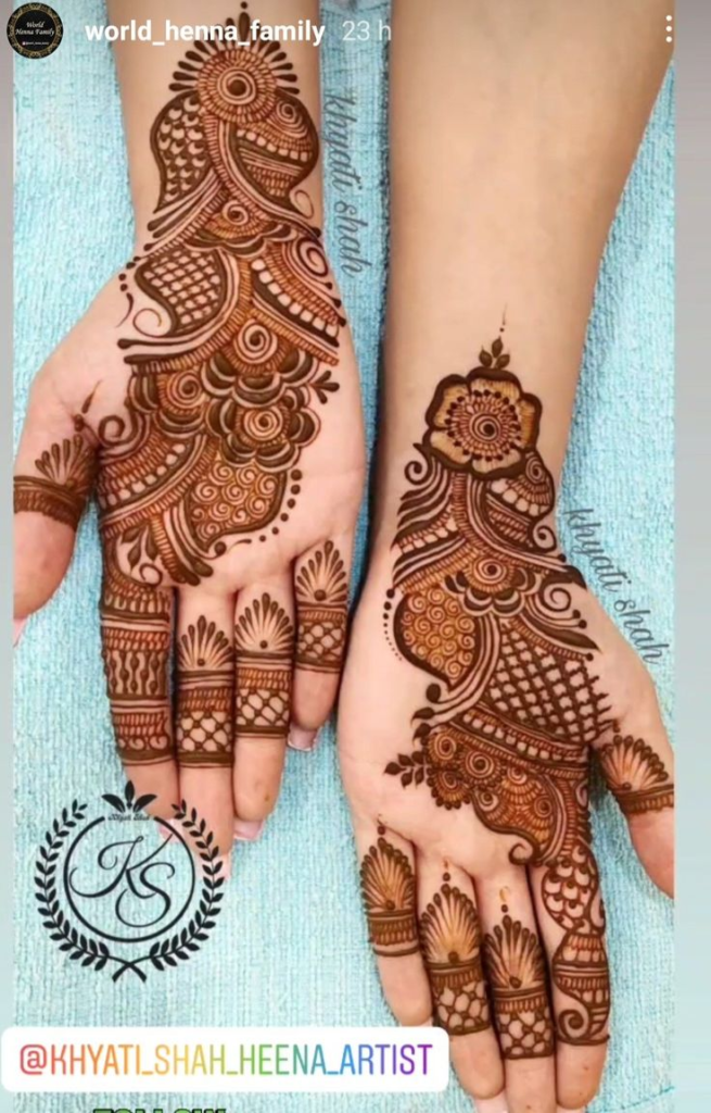 Peacock Mehndi Design