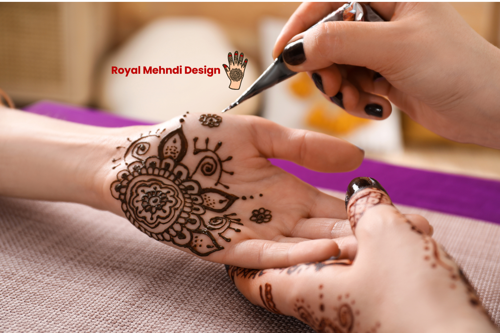 simple mehndi design photo