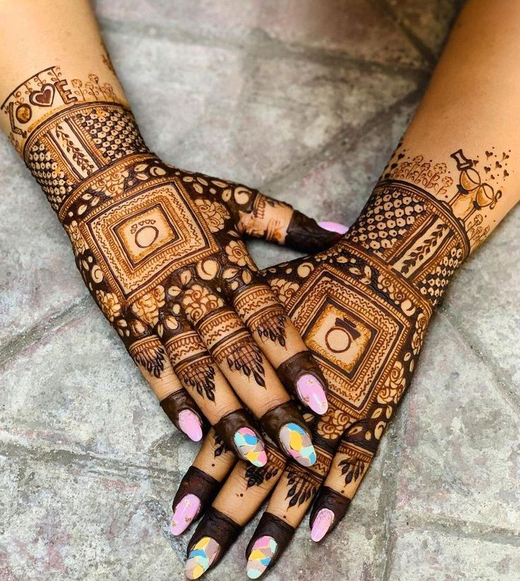 Engagement Mehndi Design