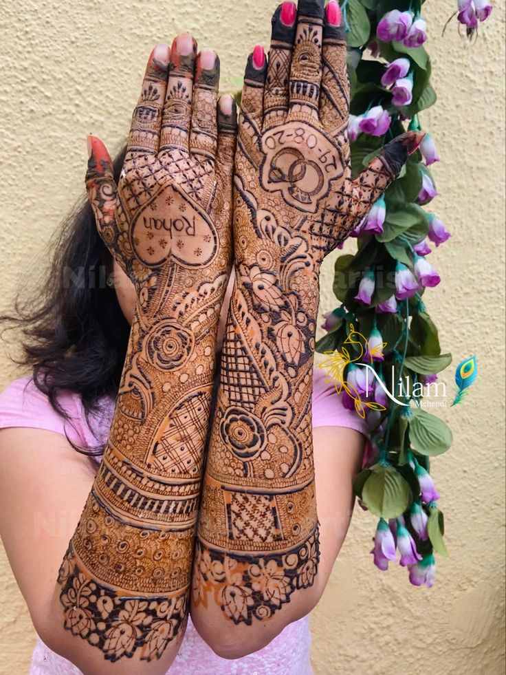 Engagement Mehndi Design