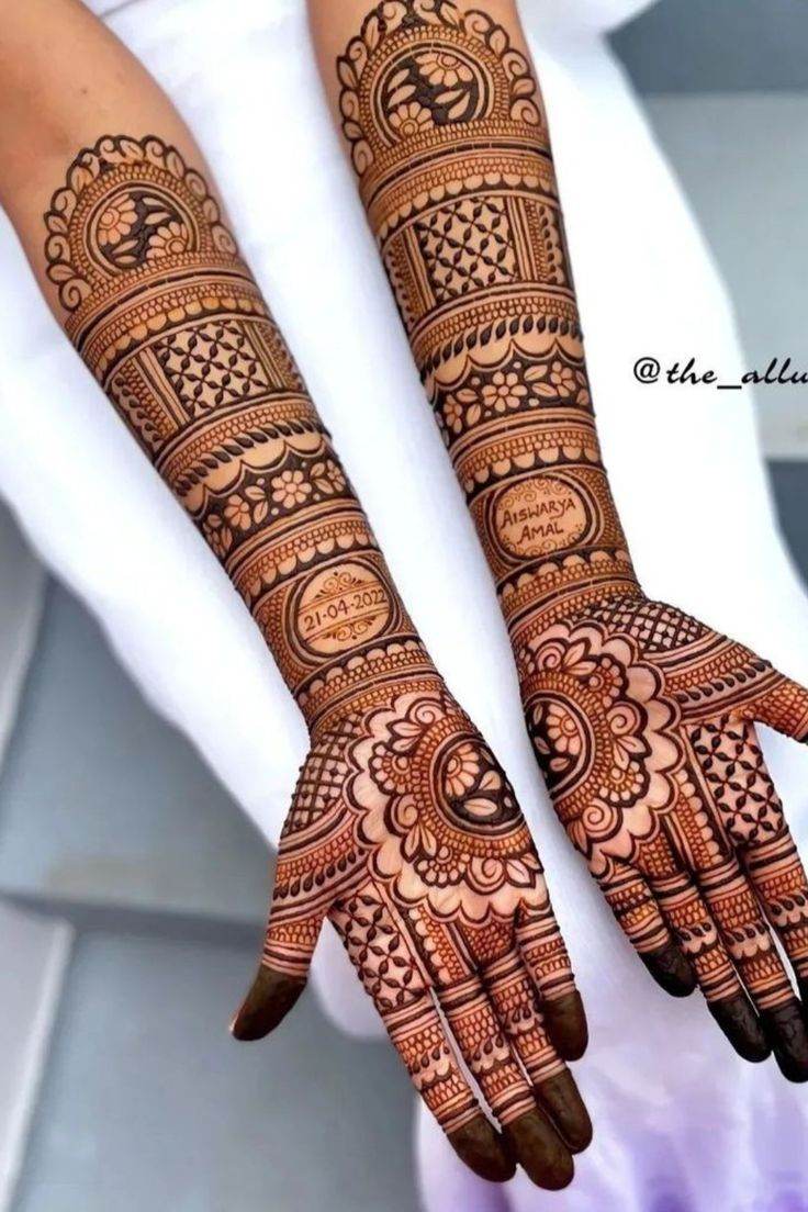 Engagement Mehndi Design