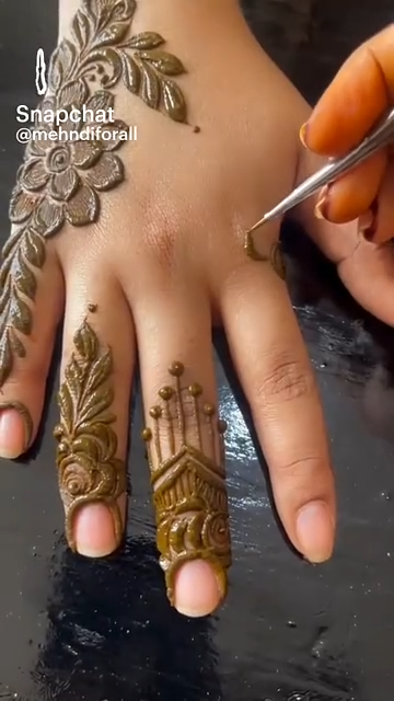 Front Full Hand Mehndi Design Gallery