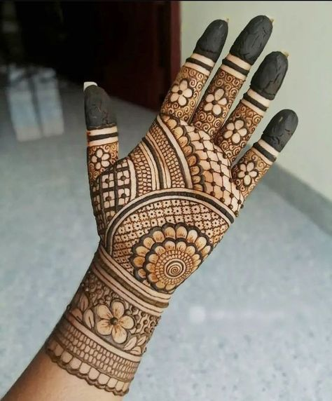 Front Full Hand Mehndi Design Gallery