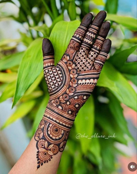 Front Full Hand Mehndi Design Gallery