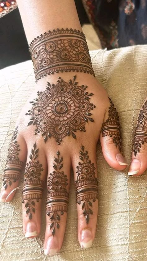 Front Full Hand Mehndi Design Gallery