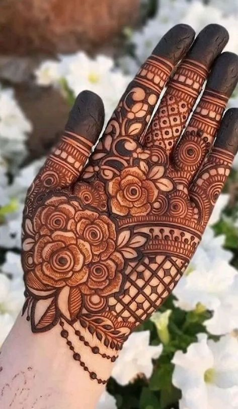 Front Full Hand Mehndi Design Gallery