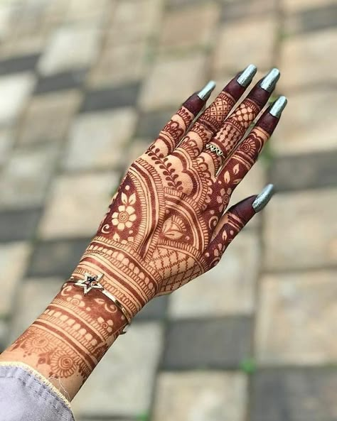 Front Full Hand Mehndi Design Gallery