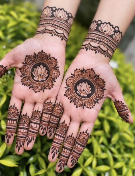 Front Full Hand Mehndi Design Gallery