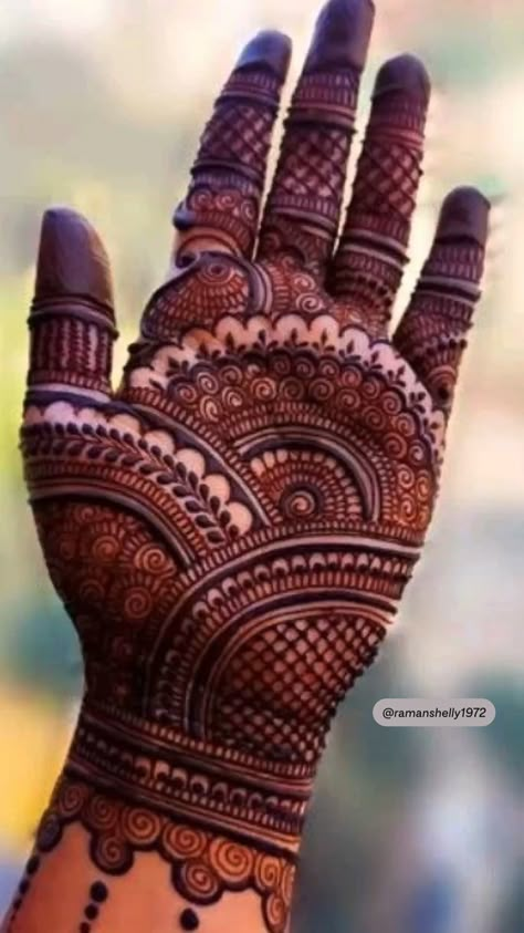 Front Full Hand Mehndi Design Gallery