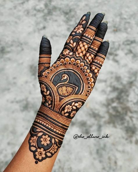 Front Full Hand Mehndi Design Gallery