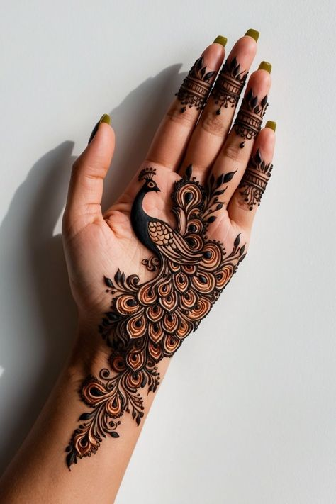 Front Full Hand Mehndi Design Gallery