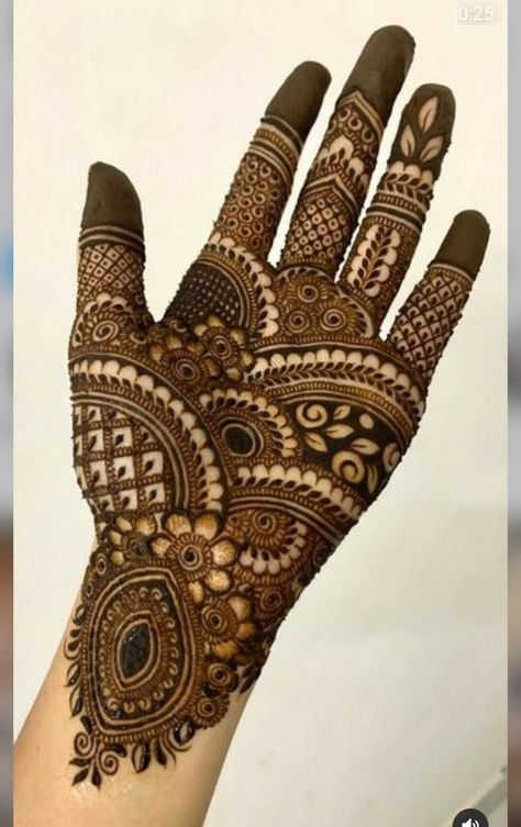 Front Full Hand Mehndi Design Gallery