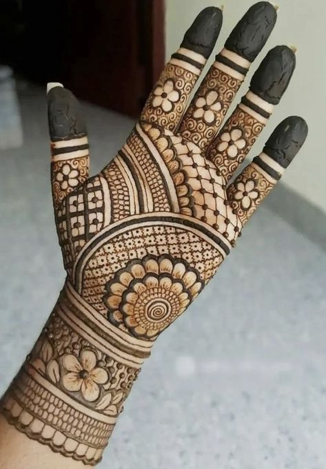 Front Full Hand Mehndi Design Gallery