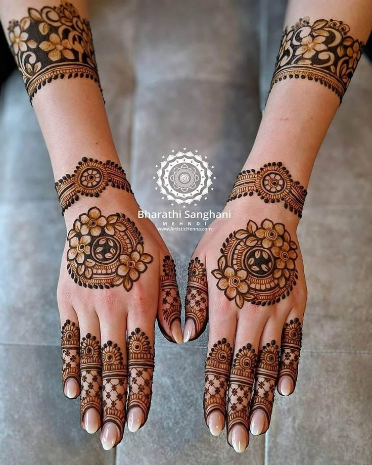 Half Hand Mehndi Design Simple Gallery