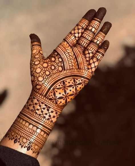 Front Full Hand Mehndi Design Gallery