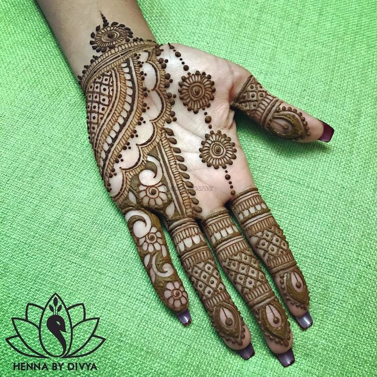 Half Hand Mehndi Design Simple Gallery