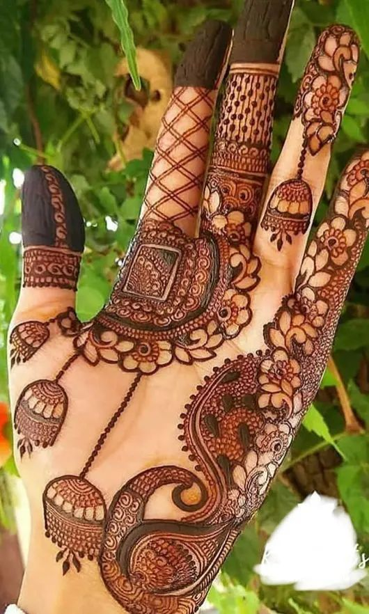 Half Hand Mehndi Design Simple Gallery