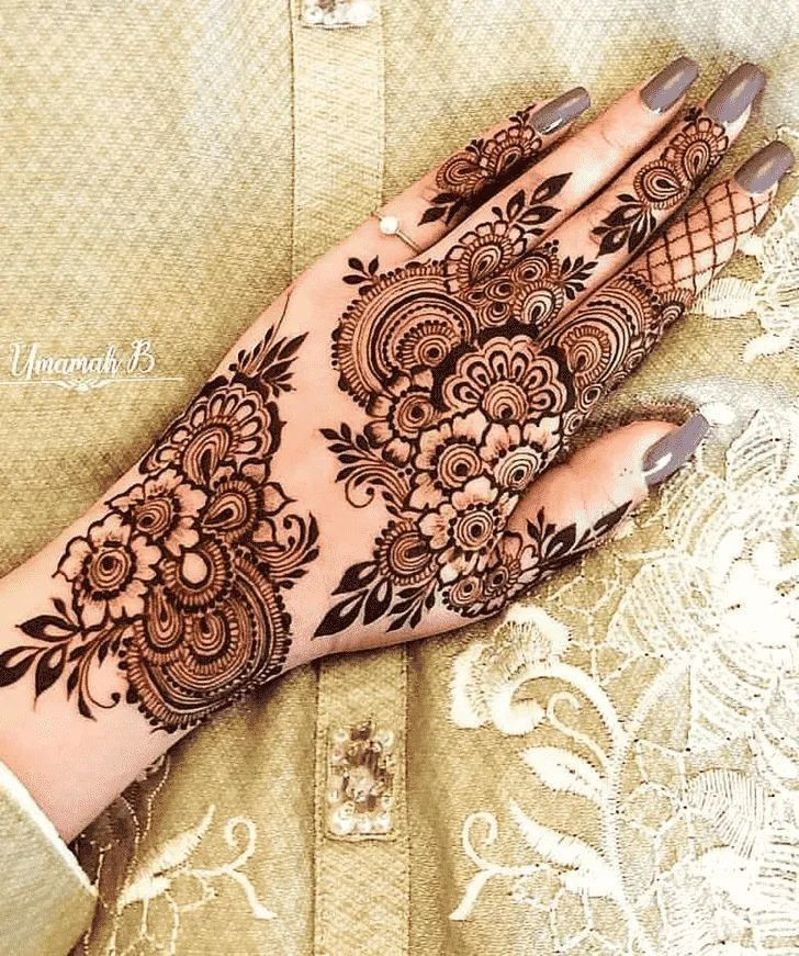 Half Hand Mehndi Design Simple Gallery