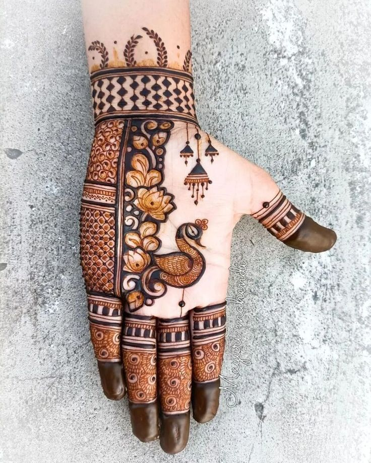 Half Hand Mehndi Design Simple Gallery