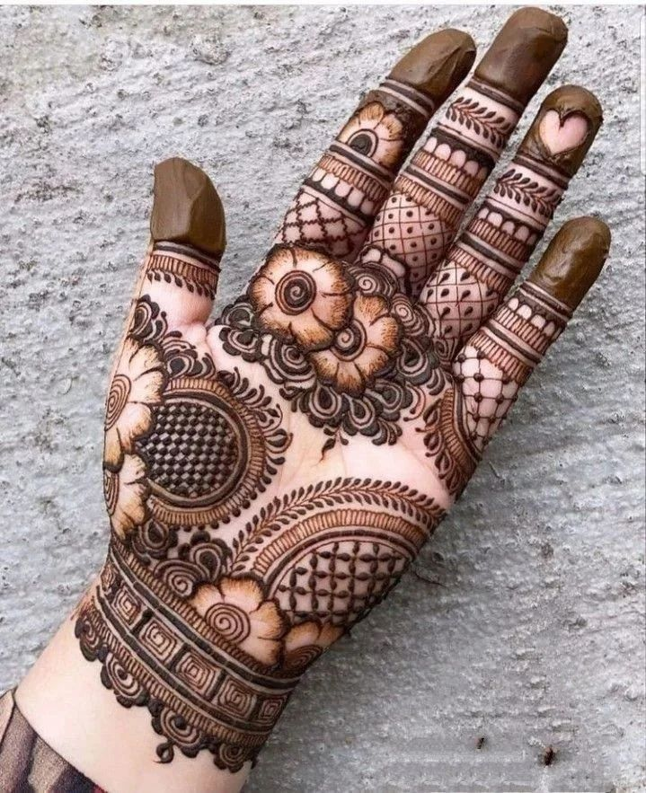 Half Hand Mehndi Design Simple Gallery