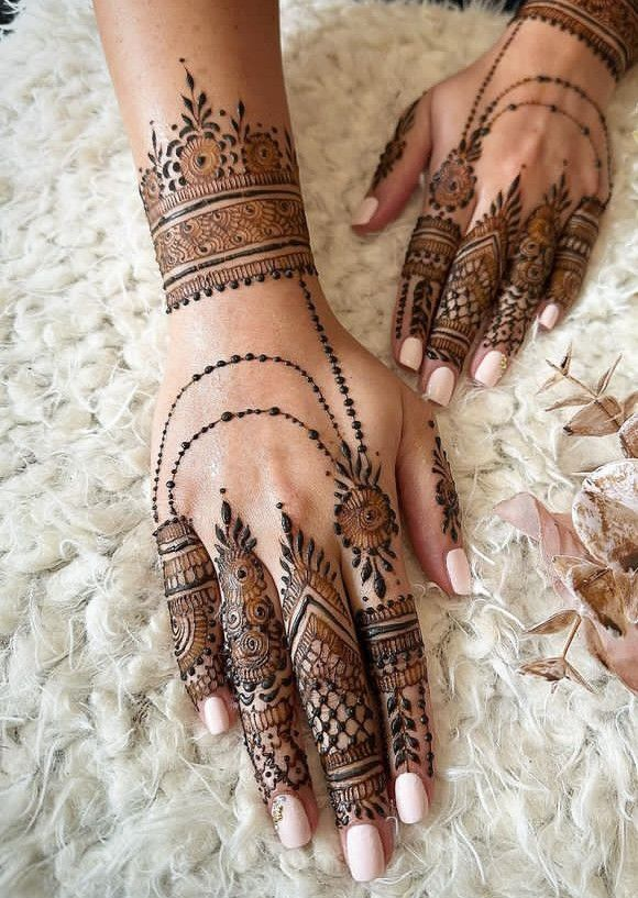 Half Hand Mehndi Design Simple Gallery