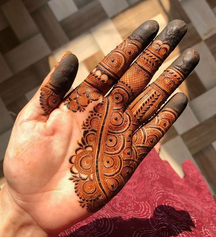 Half Hand Mehndi Design Simple Gallery