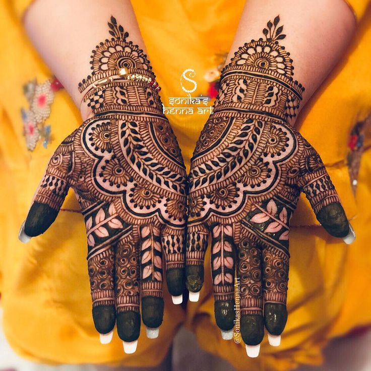 Half Hand Mehndi Design Simple Gallery