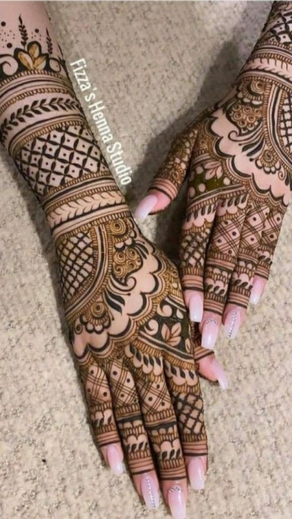 Half Hand Mehndi Design Simple Gallery