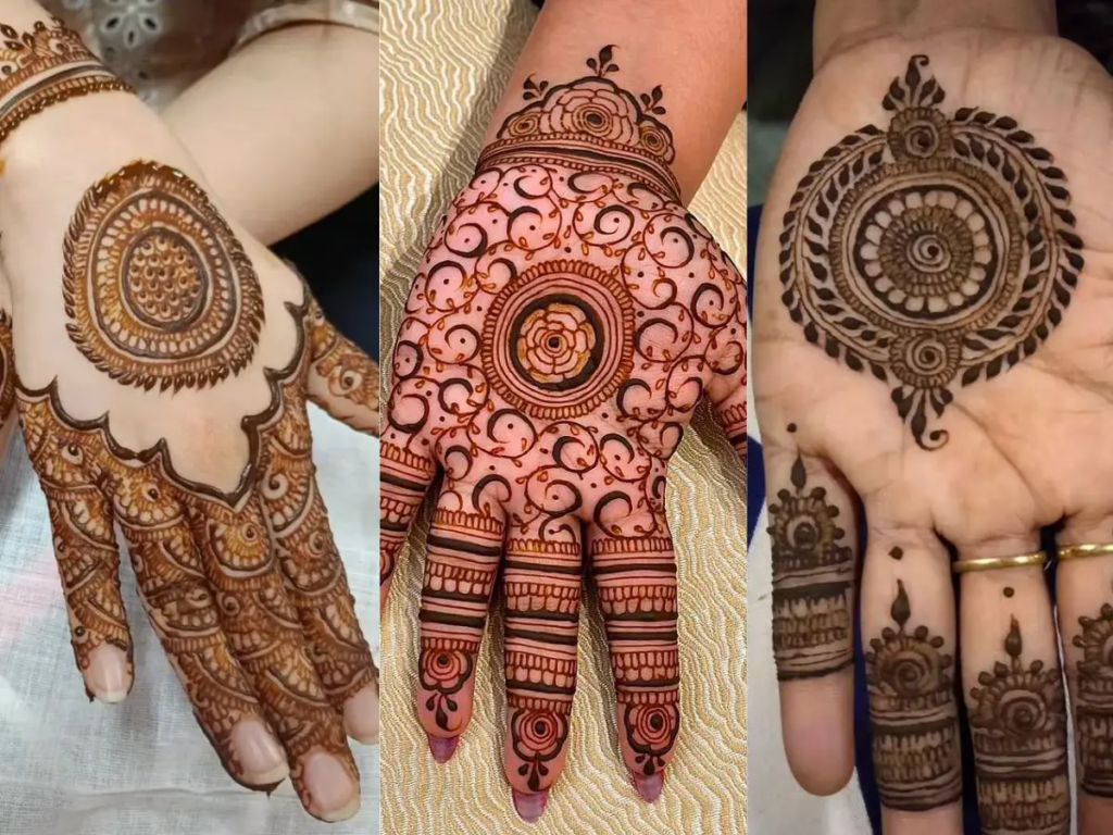 Easy Simple Circle Mehndi Designs