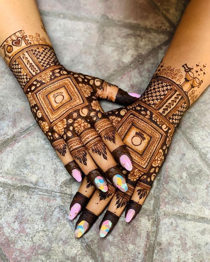 Engagement Mehndi Design