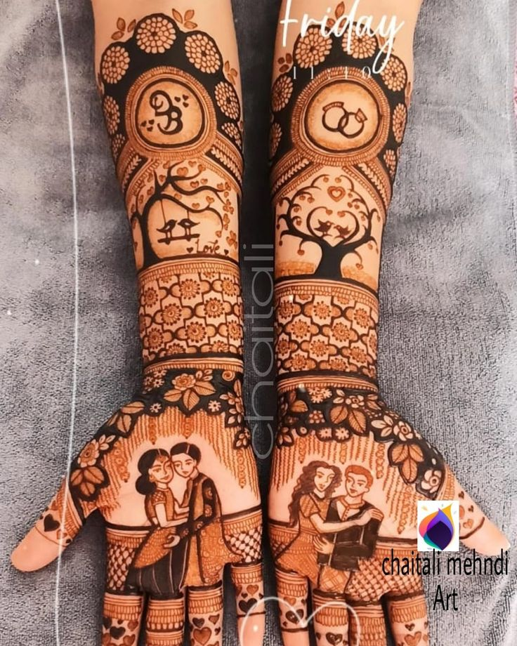 Engagement Mehndi Design