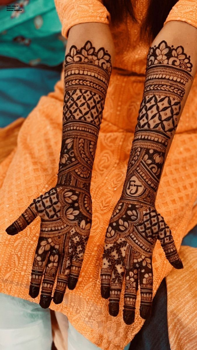 Engagement Mehndi Design