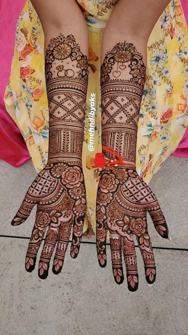 Engagement Mehndi Design