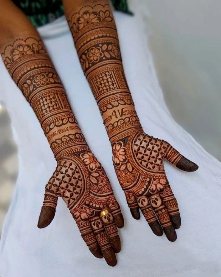 Engagement Mehndi Design