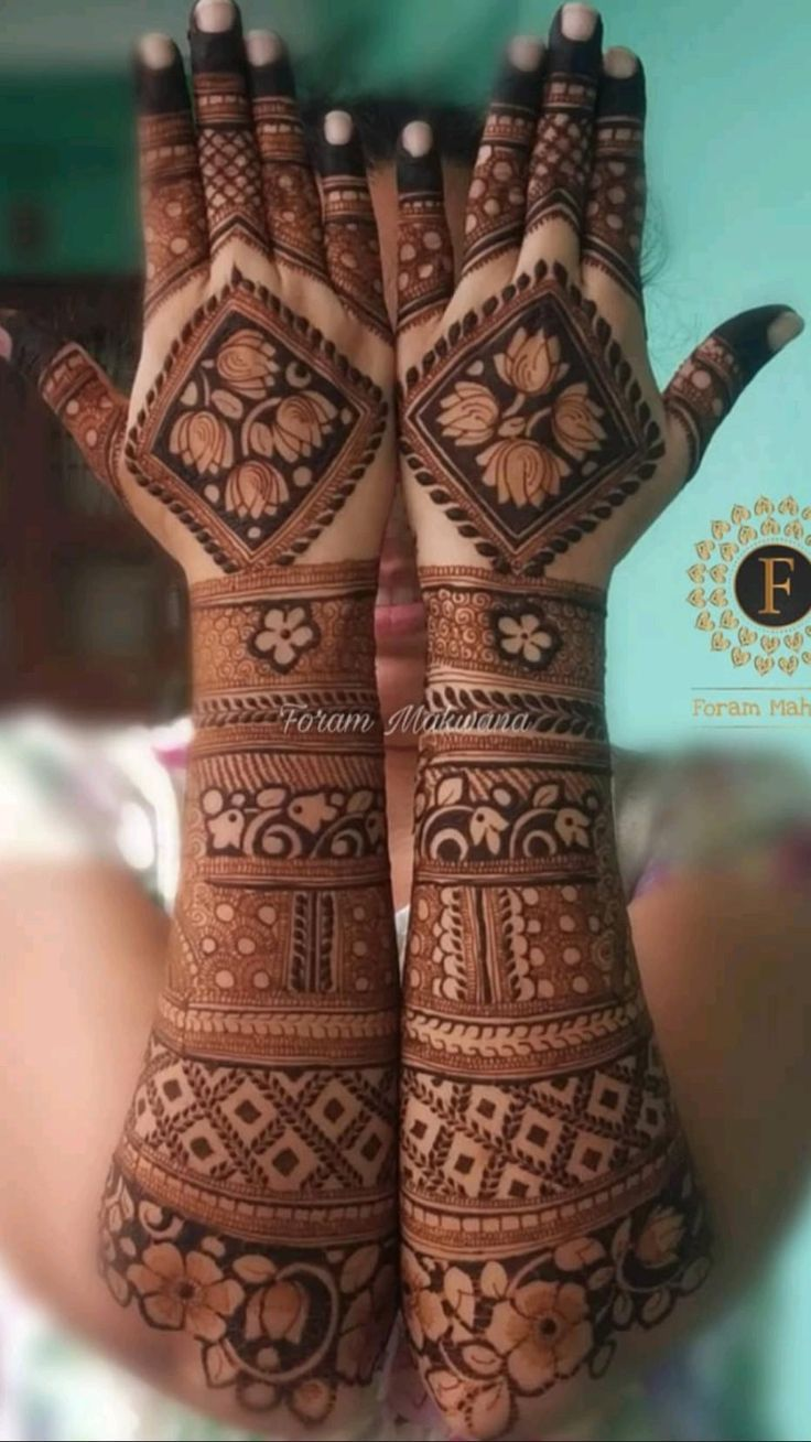 Engagement Mehndi Design