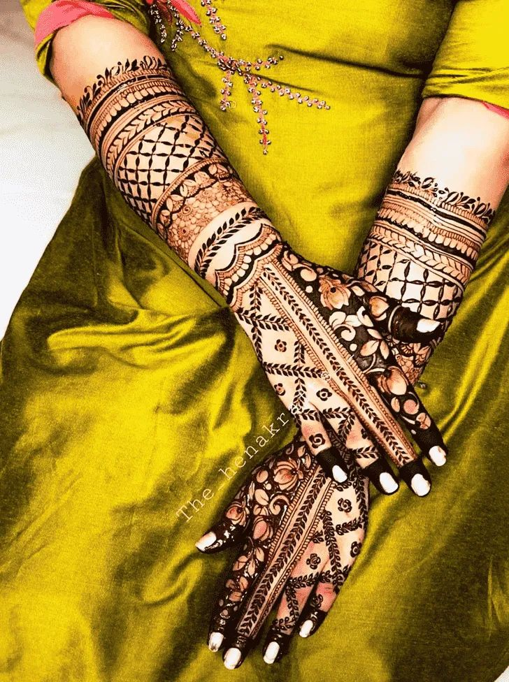 Engagement Mehndi Design